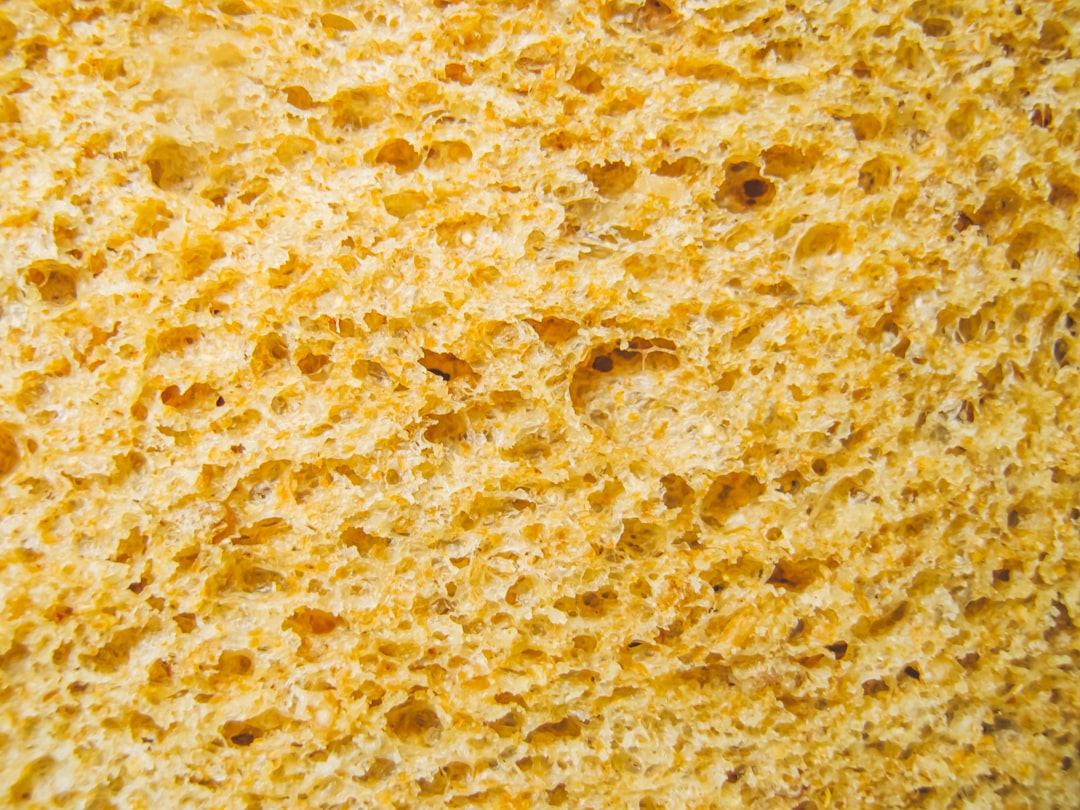 ボウルの中でゆっくり発酵する全粒粉の生地を、手で優しく触れて確認している場面